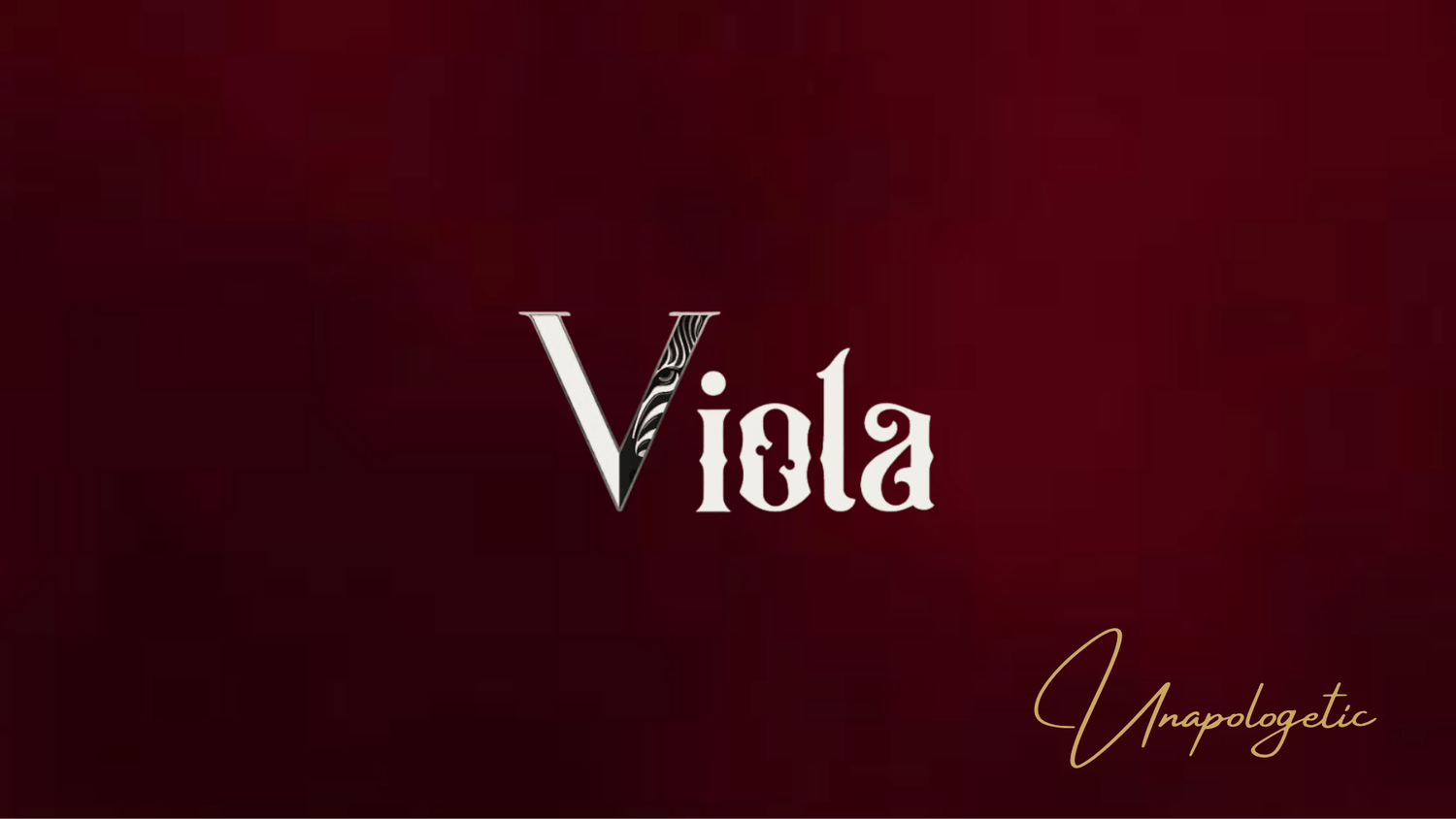 Logo of 'Viola' on a red background with the word 'Unapologetic' below.